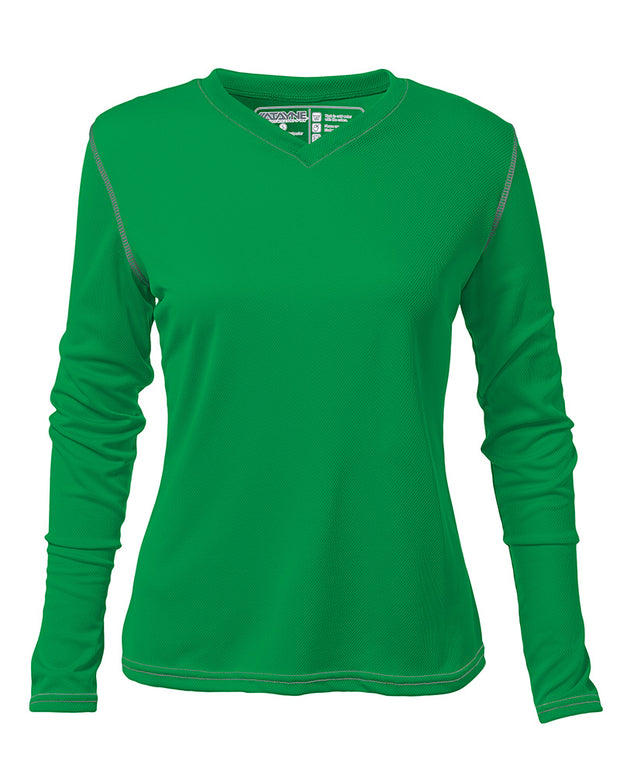 Womens Long Sleeve REC T V-Neck