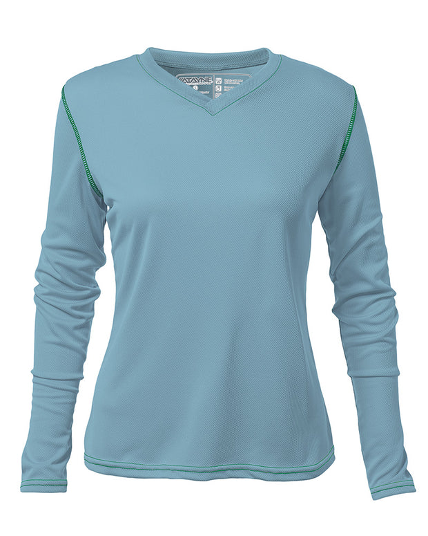 Womens Long Sleeve REC T V-Neck