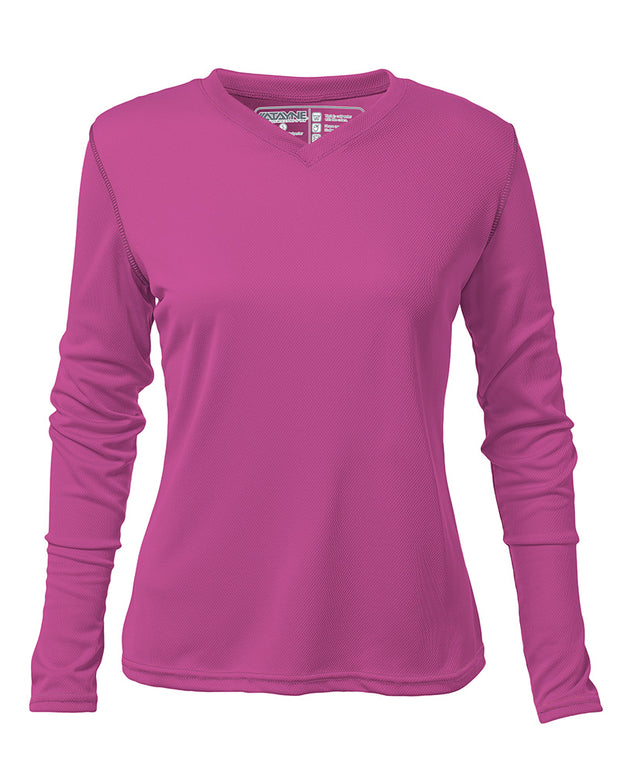 Womens Long Sleeve REC T V-Neck