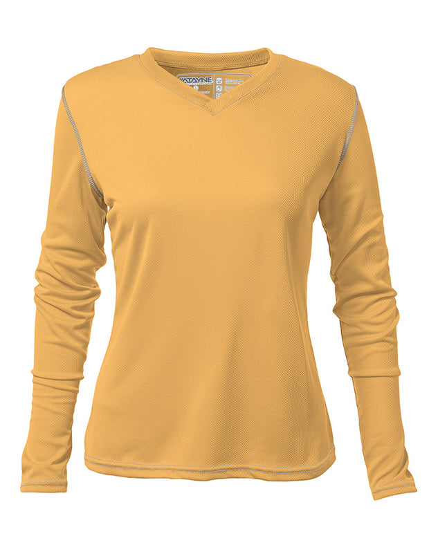 Womens Long Sleeve REC T V-Neck