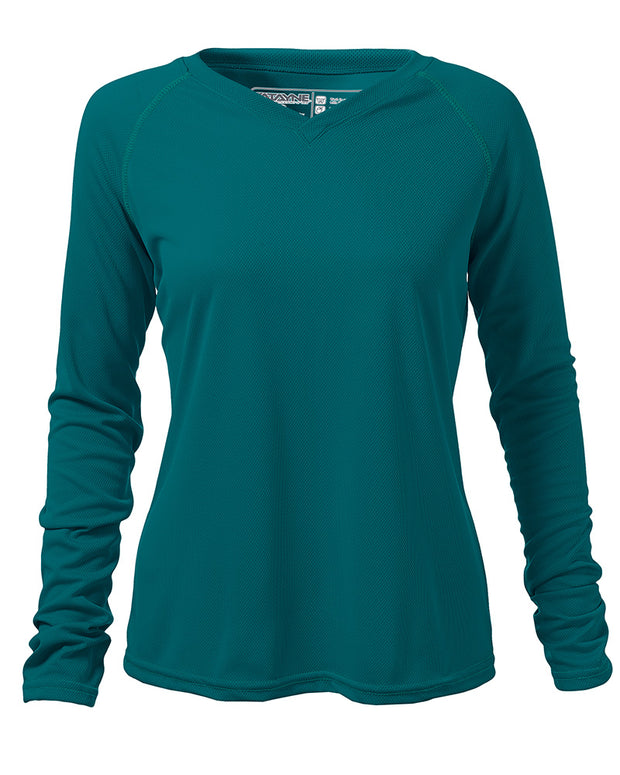 Womens Long Sleeve Raglan REC T V-Neck