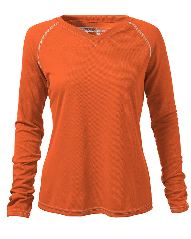 Womens Long Sleeve Raglan REC T V-Neck