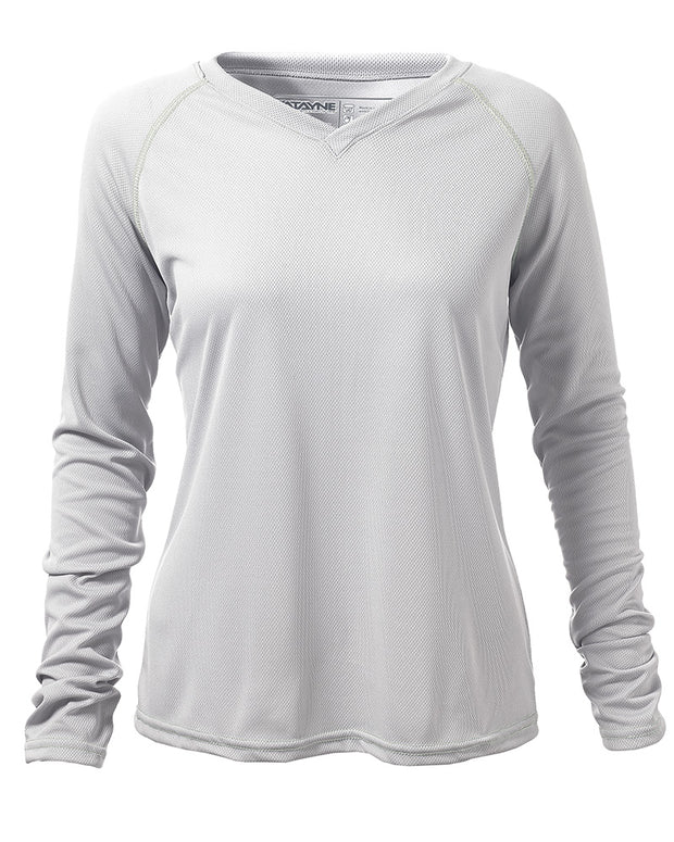 Womens Long Sleeve Raglan REC T V-Neck