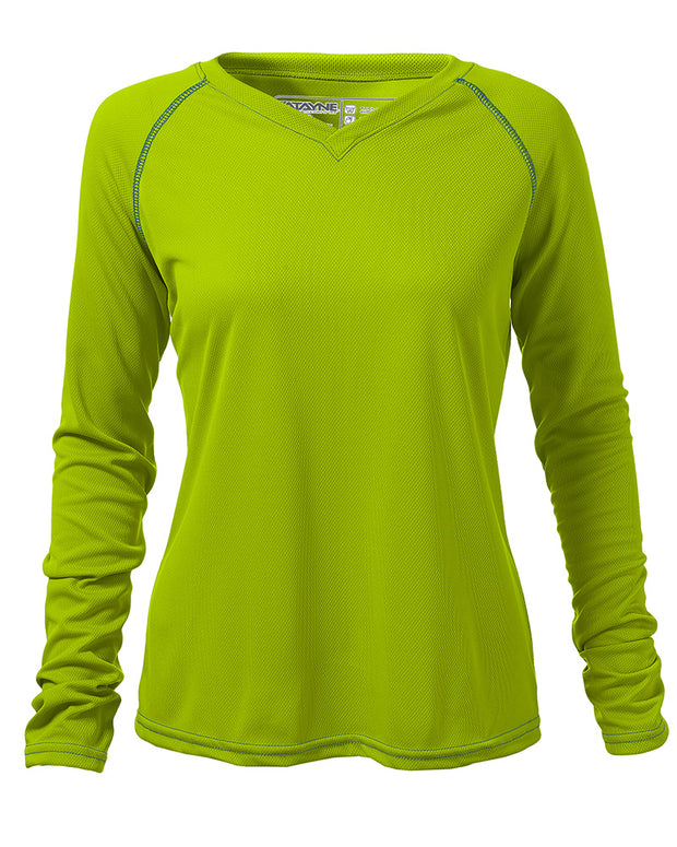 Womens Long Sleeve Raglan REC T V-Neck