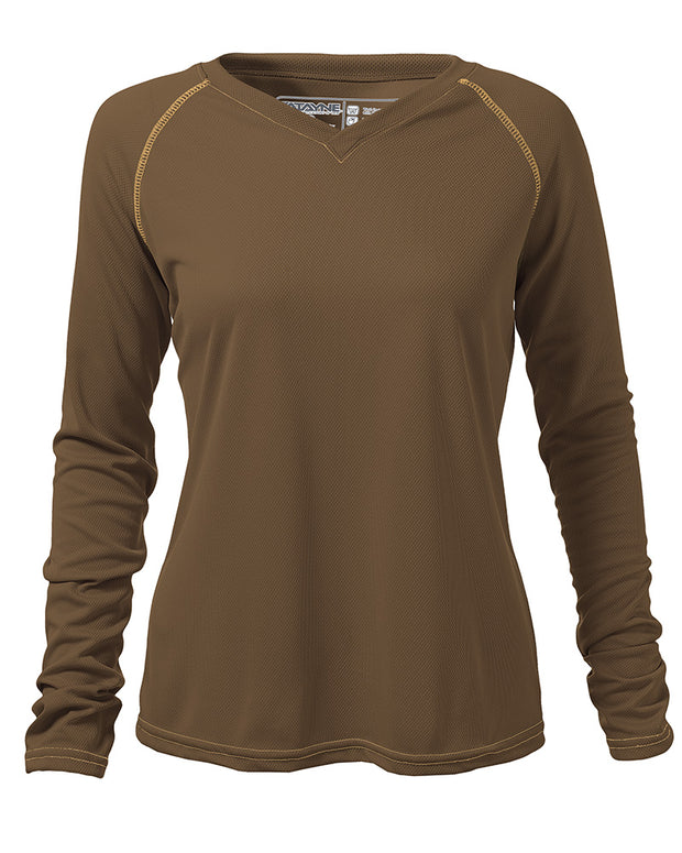 Womens Long Sleeve Raglan REC T V-Neck